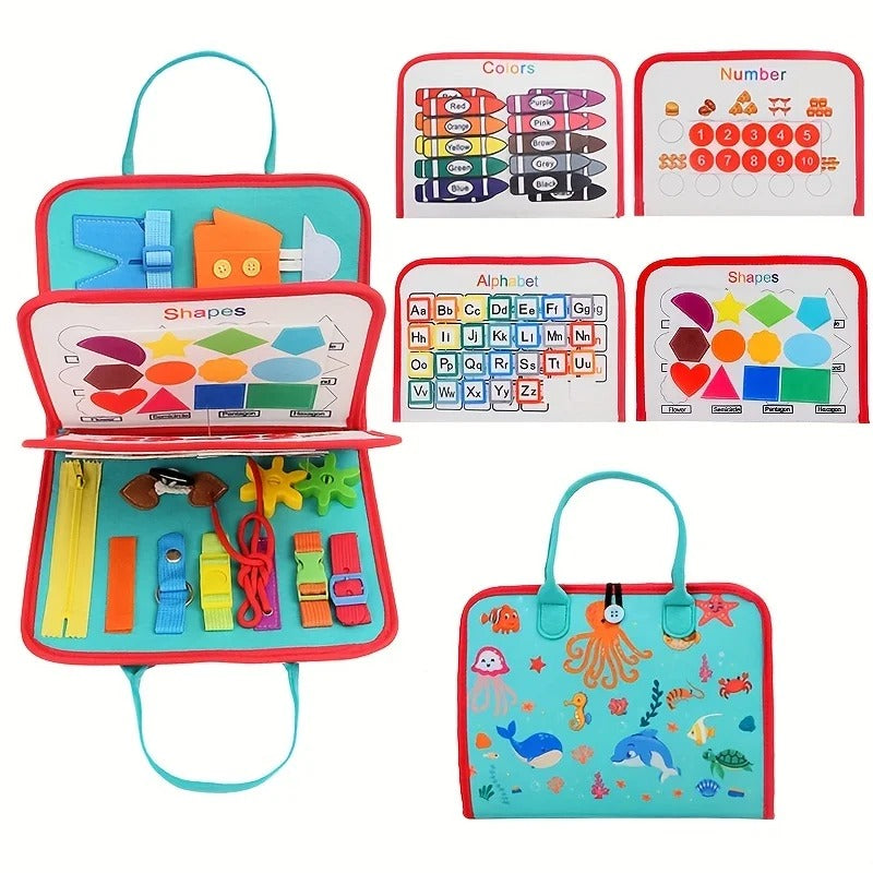 WonderTots – Montessori-Sinnesbuch für kleine Entdecker | Farben, Formen & Texturen erleben