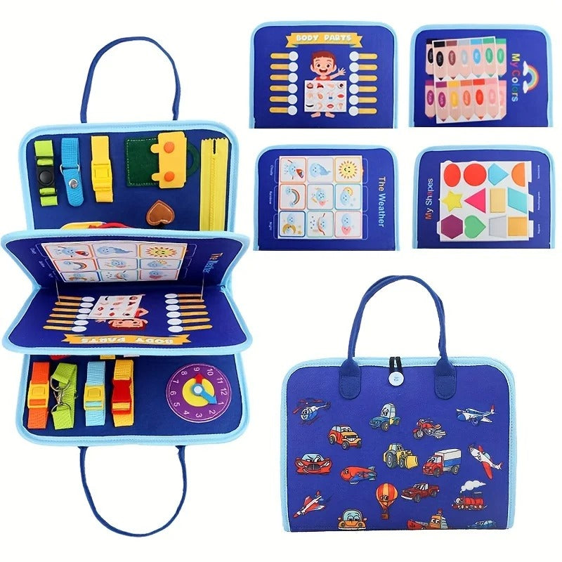WonderTots – Montessori-Sinnesbuch für kleine Entdecker | Farben, Formen & Texturen erleben