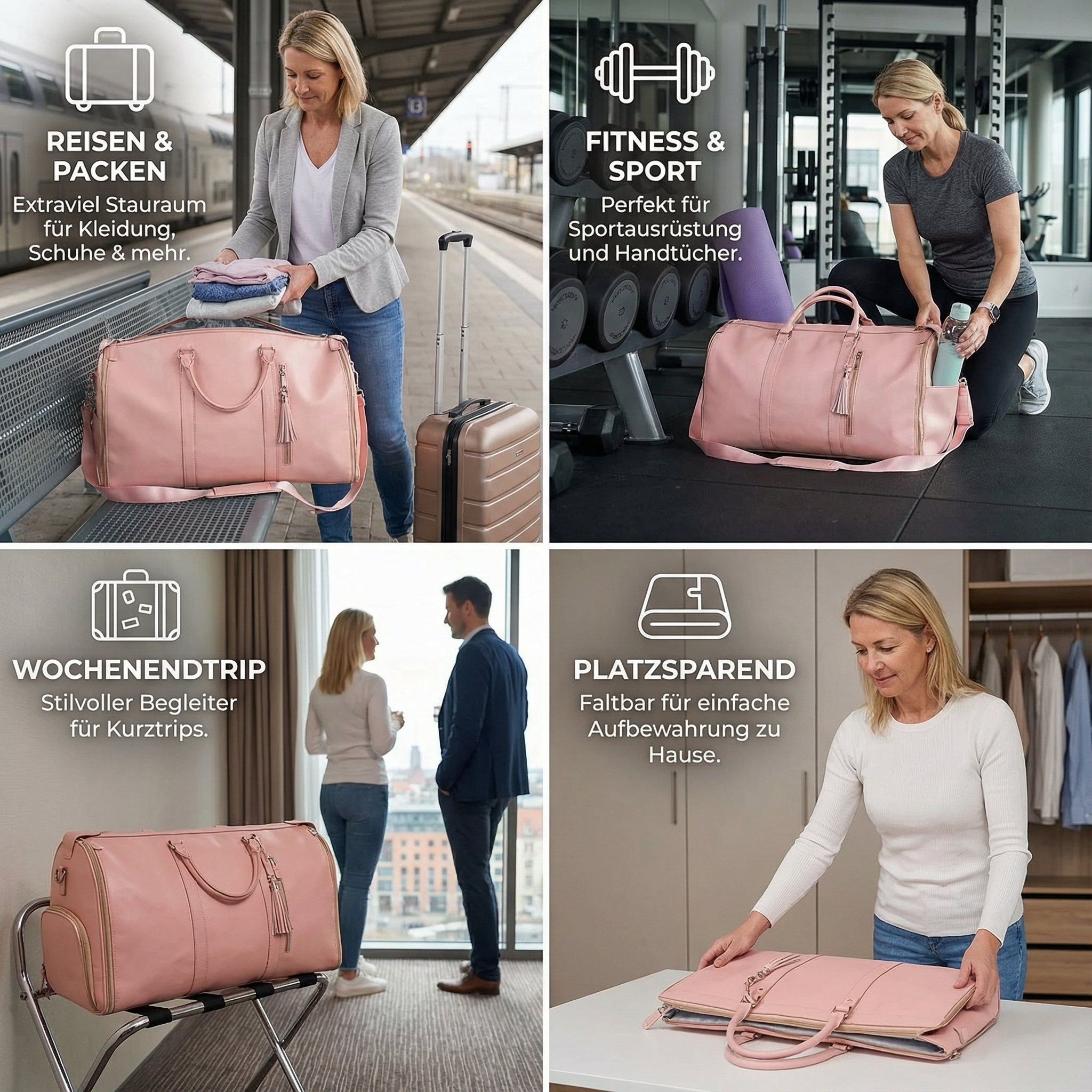 Reisetasche mit Extra viel Platz