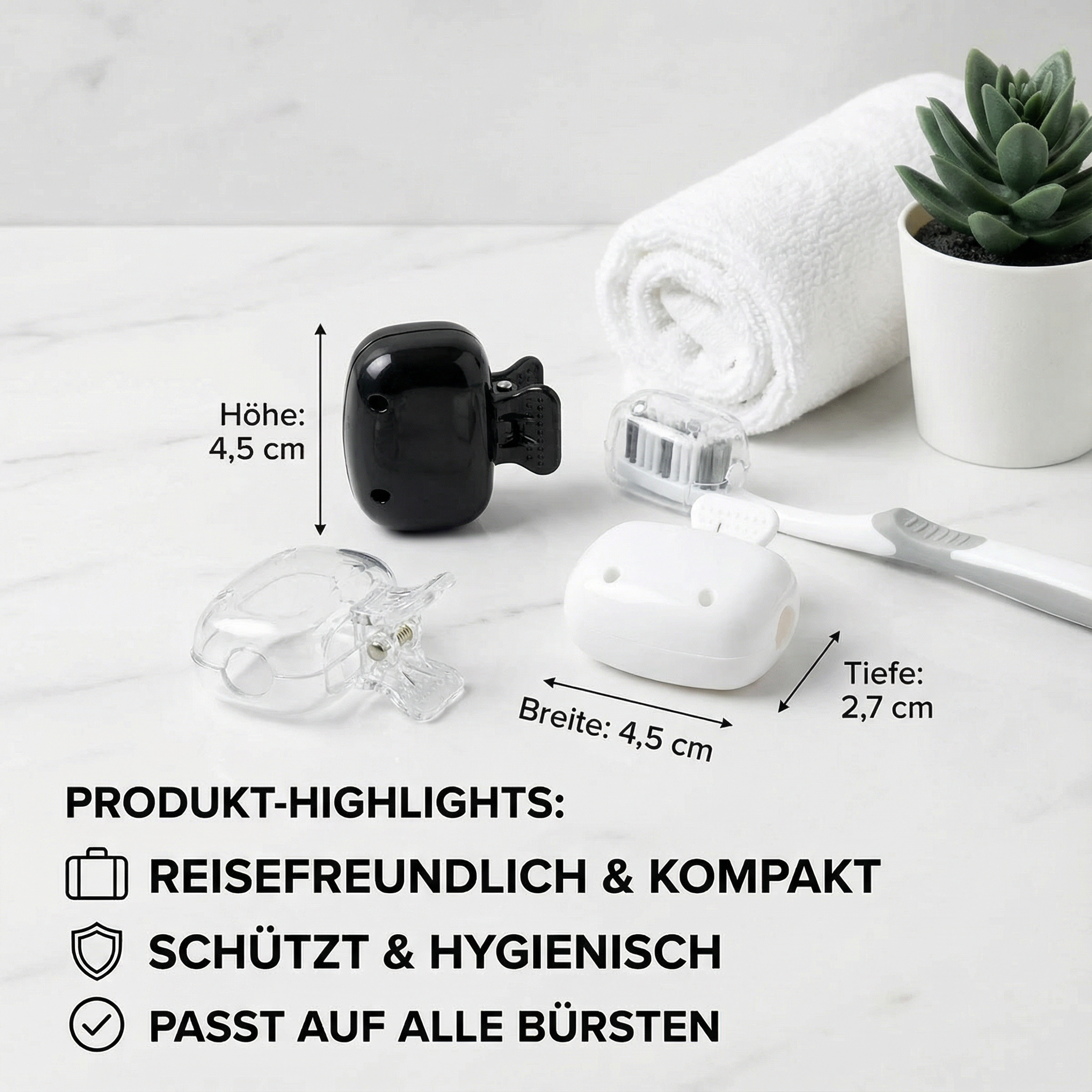 Zahnbürsten Abdeckung 3er Set