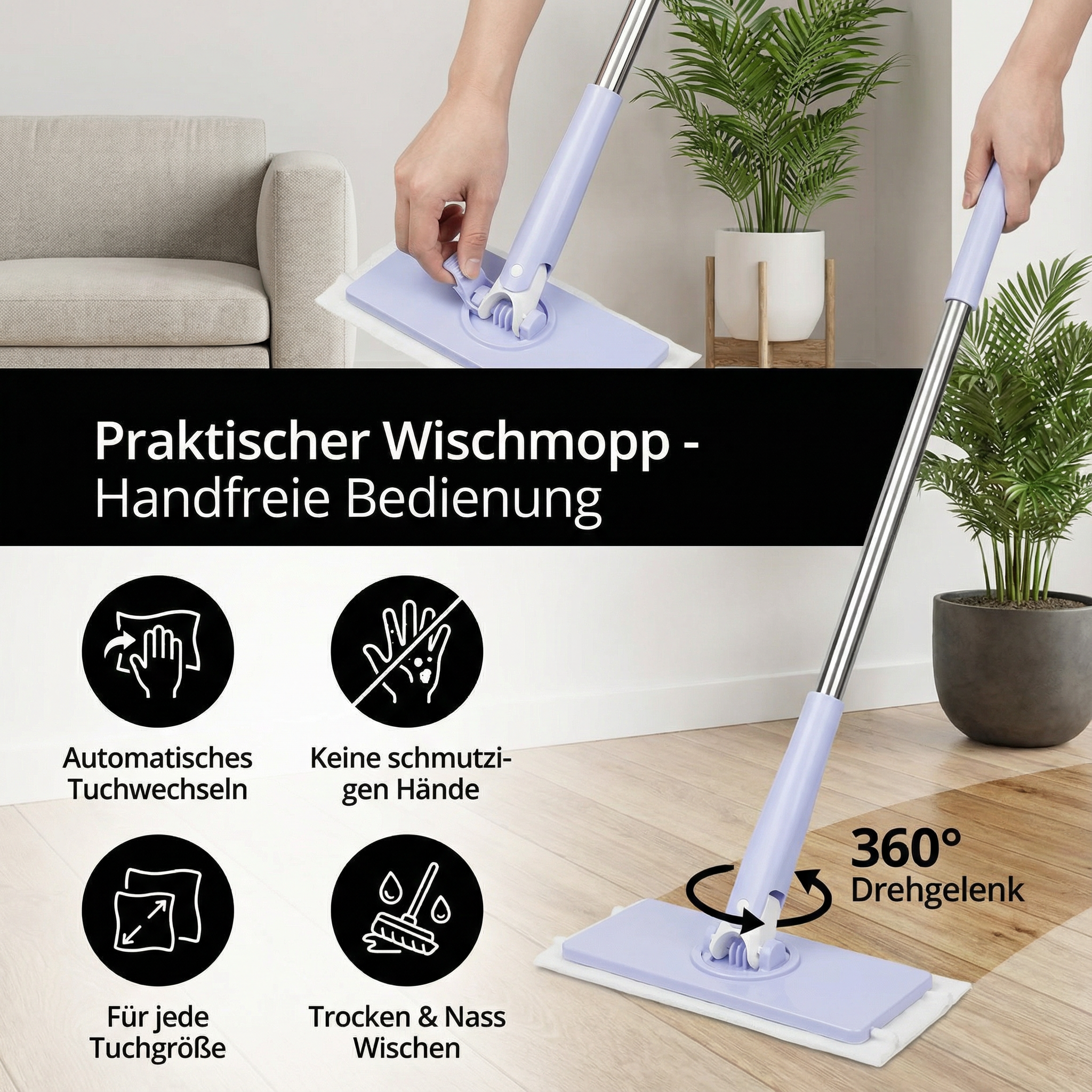 Praktischer Wischmopp