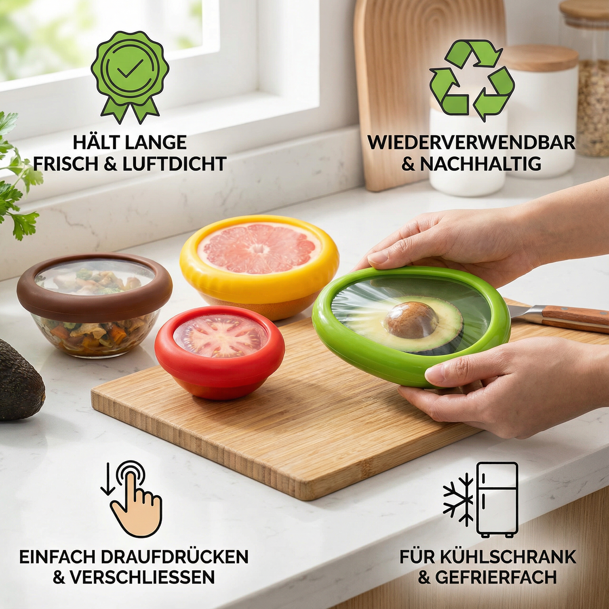 Silikon Frischhalte Hülle