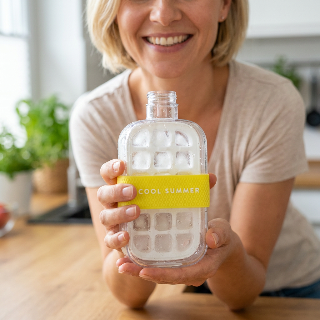 2in1 Eiswürfelform und Trinkflasche