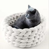 WOOLLYNEST – Morbido cesto in lana per animali domestici con bordo di supporto